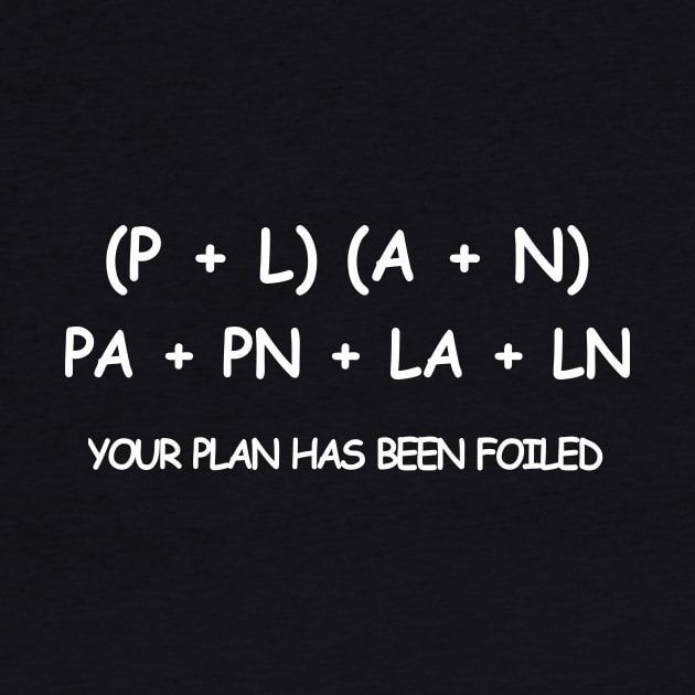 YOUR PLAN HAS BEEN FOILED by BlackSideDesign